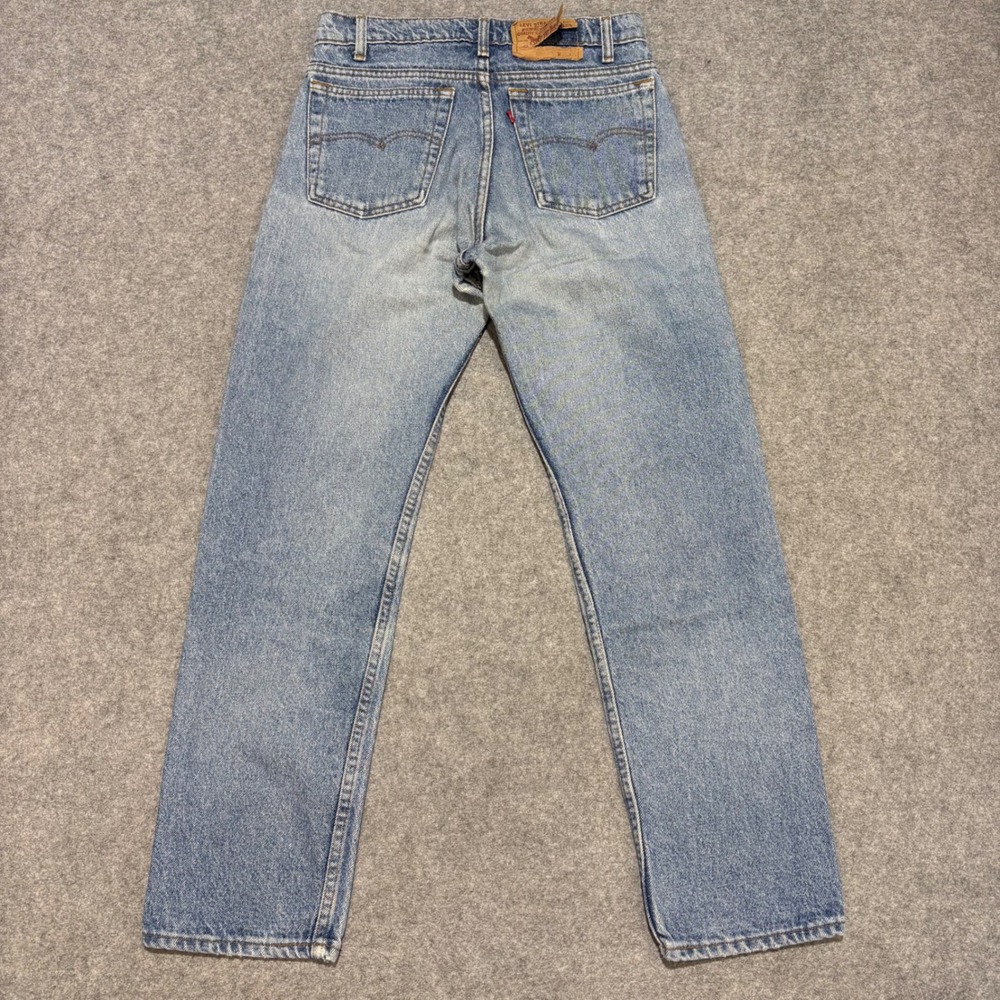 Vintage Levis 505 Regular Fit Straight Leg Jeans Light Wash Made in USA 30x30